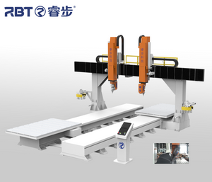 Rbt 5-Achsen-CNC-Fräsmaschine mit zwei Tischköpfen für Kunststoff-Verbundwerkstoffe, Leichtlegierungen, CE-Zulassung 