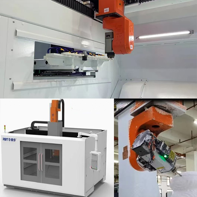 RBT 5-Achsen-CNC-Schneidemaschine für Kunststoff-Kompositen Aluminium Waben