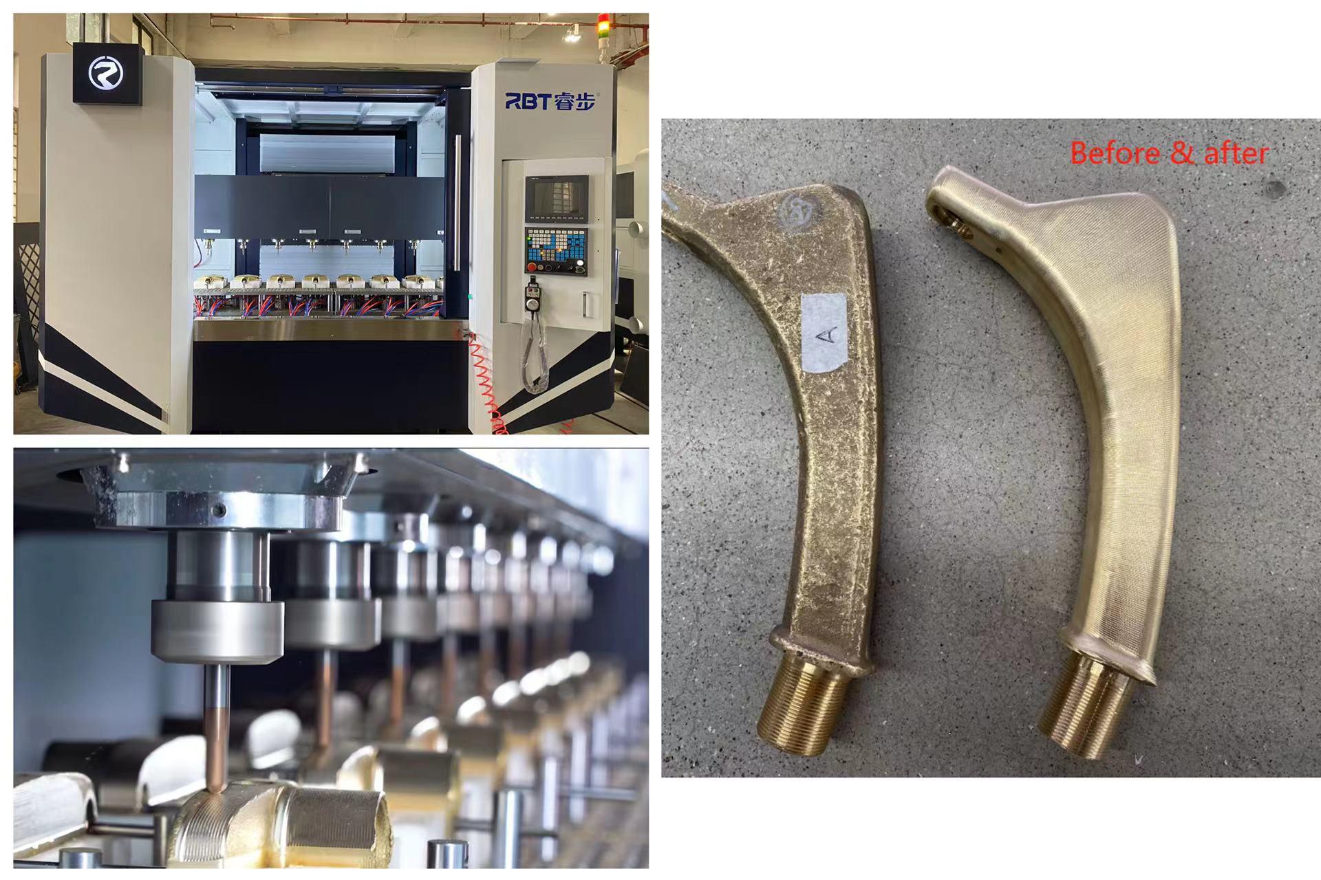 8-Spindel-CNC-Schleif- und Schälmaschine für die Wasserhahnherstellung 
